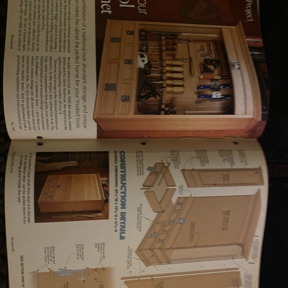 🎉5/$10🎉Woodsmith magazine vol32 no187 February March 2010 tambour tool cabinet - Picture 5 of 9
